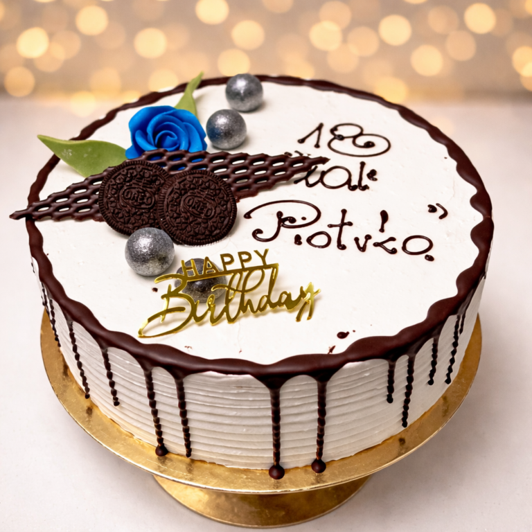 Tort z Czekoladowym Obrzeżem